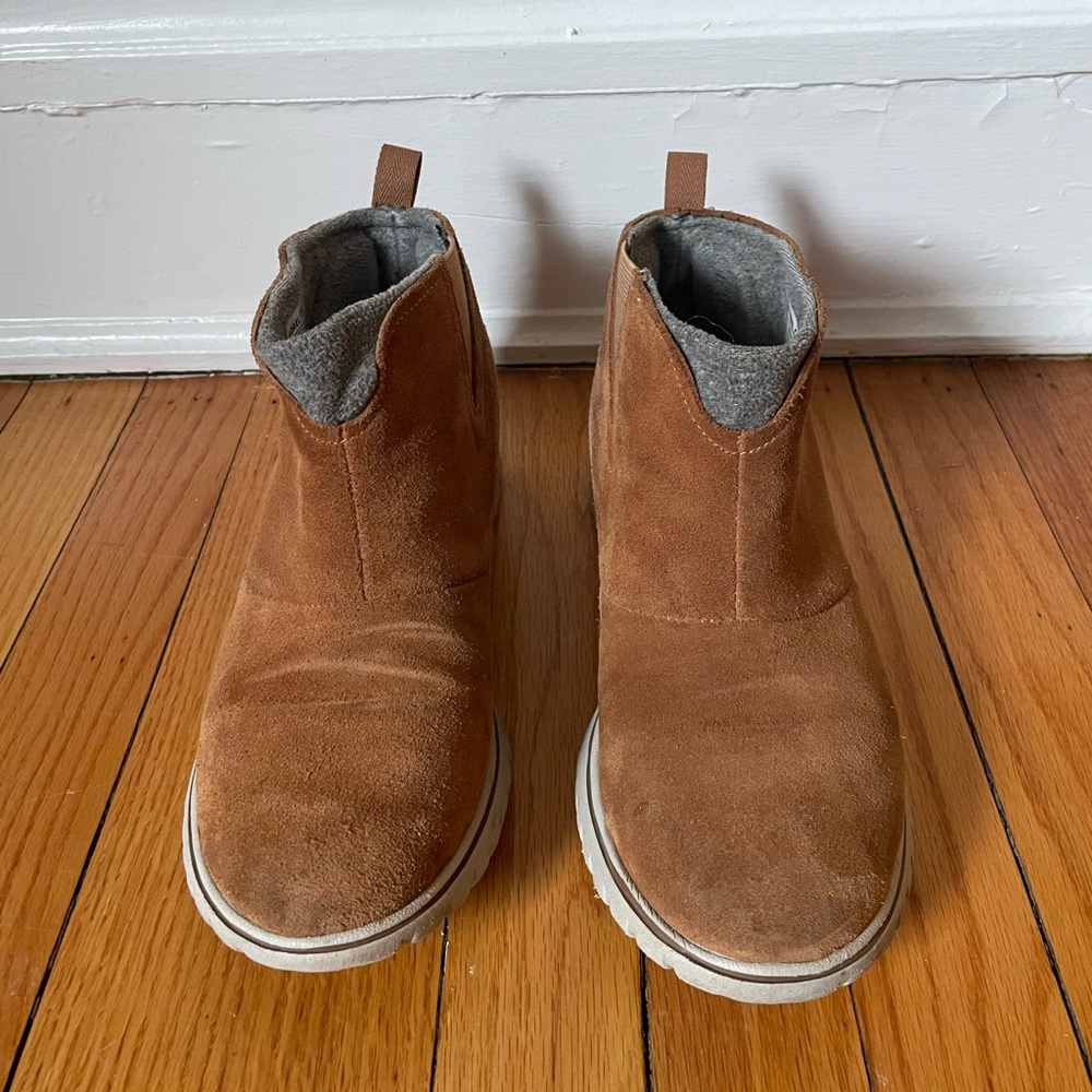 Sorel Boots Insulated Waterproof 8 Womens Tan NL2746 Pull On